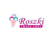 Projekt graficzny, nazwa firmy, tworzenie logo firm ROSZKI - rodzinna lodziarnia - gacek