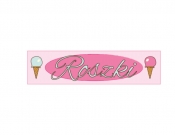 Projekt graficzny, nazwa firmy, tworzenie logo firm ROSZKI - rodzinna lodziarnia - Agentur77