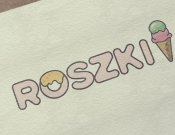 Projekt graficzny, nazwa firmy, tworzenie logo firm ROSZKI - rodzinna lodziarnia - folee2010