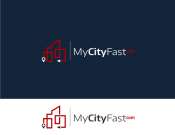 Projekt graficzny, nazwa firmy, tworzenie logo firm logo dla www.mycityfast.com - P4vision