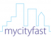 Projekt graficzny, nazwa firmy, tworzenie logo firm logo dla www.mycityfast.com - rczelk