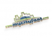 Projekt graficzny, nazwa firmy, tworzenie logo firm logo dla www.mycityfast.com - Lukasdesign
