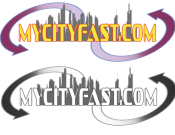 Projekt graficzny, nazwa firmy, tworzenie logo firm logo dla www.mycityfast.com - endrju