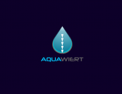 Projekt graficzny, nazwa firmy, tworzenie logo firm AQUAWIERT - konkurs nowoczesne logo - malarz