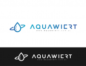 Projekt graficzny, nazwa firmy, tworzenie logo firm AQUAWIERT - konkurs nowoczesne logo - tyna