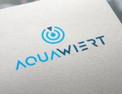 Projekt graficzny, nazwa firmy, tworzenie logo firm AQUAWIERT - konkurs nowoczesne logo - stone