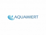 Projekt graficzny, nazwa firmy, tworzenie logo firm AQUAWIERT - konkurs nowoczesne logo - TurkusArt