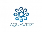 Projekt graficzny, nazwa firmy, tworzenie logo firm AQUAWIERT - konkurs nowoczesne logo - kingu