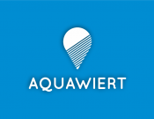 Projekt graficzny, nazwa firmy, tworzenie logo firm AQUAWIERT - konkurs nowoczesne logo - pablopyra