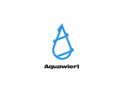 Projekt graficzny, nazwa firmy, tworzenie logo firm AQUAWIERT - konkurs nowoczesne logo - blue_flame