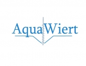 Projekt graficzny, nazwa firmy, tworzenie logo firm AQUAWIERT - konkurs nowoczesne logo - Serwasin