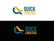Projekt graficzny, nazwa firmy, tworzenie logo firm Logo dla QUICK LOGISTICS - MAT001
