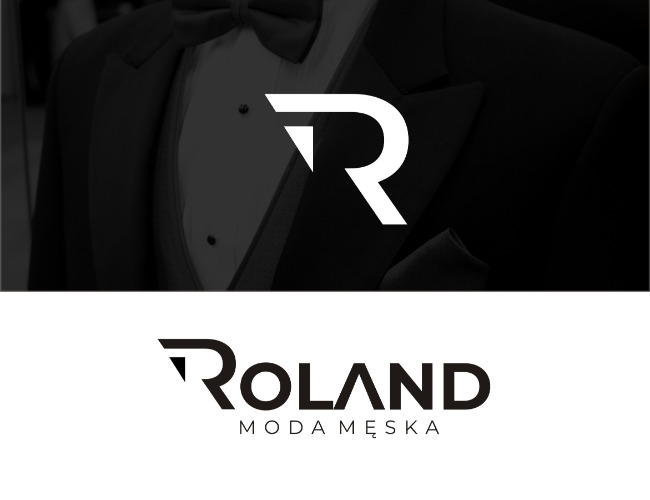 Projektowanie logo dla firm,  Producent odzieży męskiej, logo firm - Roland