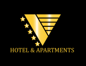 Projekt graficzny, nazwa firmy, tworzenie logo firm LOGO DLA "V HOTEL & APARTMENTS" - alienmar