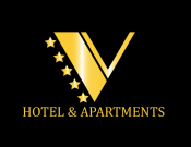 Projekt graficzny, nazwa firmy, tworzenie logo firm LOGO DLA "V HOTEL & APARTMENTS" - alienmar