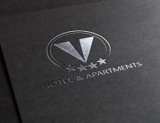 Projekt graficzny, nazwa firmy, tworzenie logo firm LOGO DLA "V HOTEL & APARTMENTS" - Poduszka