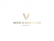 Projekt graficzny, nazwa firmy, tworzenie logo firm LOGO DLA "V HOTEL & APARTMENTS" - chlon