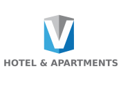 Projekt graficzny, nazwa firmy, tworzenie logo firm LOGO DLA "V HOTEL & APARTMENTS" - Liffeymonster