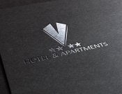 Projekt graficzny, nazwa firmy, tworzenie logo firm LOGO DLA "V HOTEL & APARTMENTS" - Poduszka