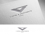 Projekt graficzny, nazwa firmy, tworzenie logo firm LOGO DLA "V HOTEL & APARTMENTS" - matuta1