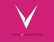 Projekt graficzny, nazwa firmy, tworzenie logo firm LOGO DLA "V HOTEL & APARTMENTS" - noon