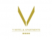 Projekt graficzny, nazwa firmy, tworzenie logo firm LOGO DLA "V HOTEL & APARTMENTS" - B3A5T