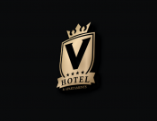 Projekt graficzny, nazwa firmy, tworzenie logo firm LOGO DLA "V HOTEL & APARTMENTS" - k3projekt