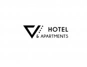 Projekt graficzny, nazwa firmy, tworzenie logo firm LOGO DLA "V HOTEL & APARTMENTS" - ladyberry