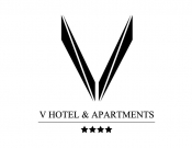 Projekt graficzny, nazwa firmy, tworzenie logo firm LOGO DLA "V HOTEL & APARTMENTS" - B3A5T