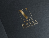 Projekt graficzny, nazwa firmy, tworzenie logo firm LOGO DLA "V HOTEL & APARTMENTS" - stone