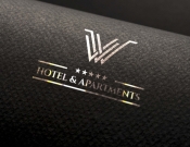 Projekt graficzny, nazwa firmy, tworzenie logo firm LOGO DLA "V HOTEL & APARTMENTS" - myConcepT