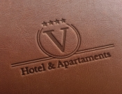Projekt graficzny, nazwa firmy, tworzenie logo firm LOGO DLA "V HOTEL & APARTMENTS" - gryzmałek