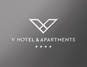 Projekt graficzny, nazwa firmy, tworzenie logo firm LOGO DLA "V HOTEL & APARTMENTS" - Ferrari