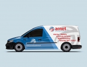 Projekt graficzny, nazwa firmy, tworzenie logo firm Projekt na oklejenie samochodu - speednet