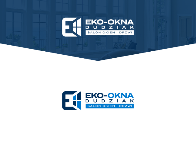 Projektowanie logo dla firm,  Nowe Logo dla firmy EKO-OKNA, logo firm - dudziol01