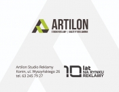 Projekt graficzny, nazwa firmy, tworzenie logo firm Logo dla firmy ARTILON - Studio Kreatywne