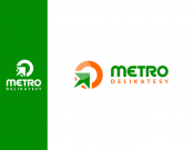 Projekt graficzny, nazwa firmy, tworzenie logo firm delikatesy metro - Butryk