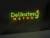 Projekt graficzny, nazwa firmy, tworzenie logo firm delikatesy metro - sansey