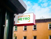 Projekt graficzny, nazwa firmy, tworzenie logo firm delikatesy metro - Chriz