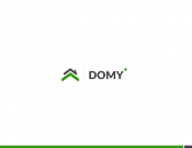 Projekt graficzny, nazwa firmy, tworzenie logo firm Logo firma budowlana DOMY+ - projektor