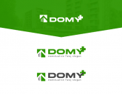Projekt graficzny, nazwa firmy, tworzenie logo firm Logo firma budowlana DOMY+ - myConcepT