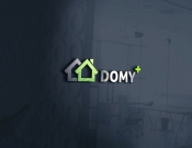 Projekt graficzny, nazwa firmy, tworzenie logo firm Logo firma budowlana DOMY+ - Darksider