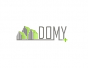 Projekt graficzny, nazwa firmy, tworzenie logo firm Logo firma budowlana DOMY+ - noon
