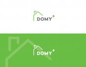 Projekt graficzny, nazwa firmy, tworzenie logo firm Logo firma budowlana DOMY+ - NoNameProject