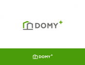 Projekt graficzny, nazwa firmy, tworzenie logo firm Logo firma budowlana DOMY+ - sansey