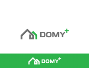 Projekt graficzny, nazwa firmy, tworzenie logo firm Logo firma budowlana DOMY+ - feim