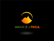 Projekt graficzny, nazwa firmy, tworzenie logo firm Logo dla Wakacji z Pasją - P4vision