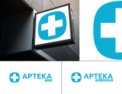 Projekt graficzny, nazwa firmy, tworzenie logo firm Logo dla apteki - 4CUP