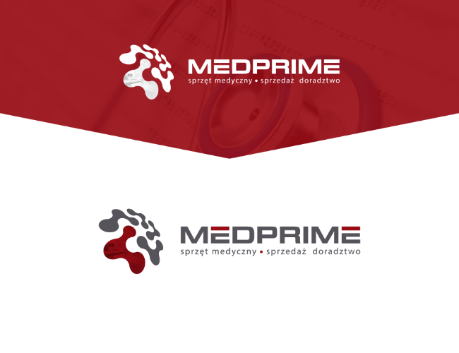Projektowanie logo dla firm,  Doradztwo, sprzedaż- sprzęt medyczny, logo firm - medprime