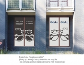 Projekt graficzny, nazwa firmy, tworzenie logo firm Projekt oklejenia okien - kruszynka